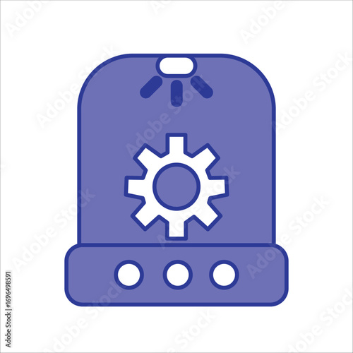incubator icons. simple colored vector illustration