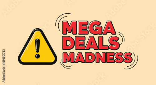 Eye-catching promotional graphic emphasizing extreme discounts with bold design elements for