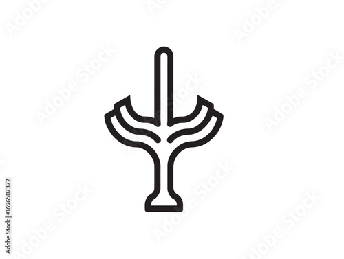 Valokuva Classic Ploughshare Vector Icons in Bold Clean Minimal Illustration Design