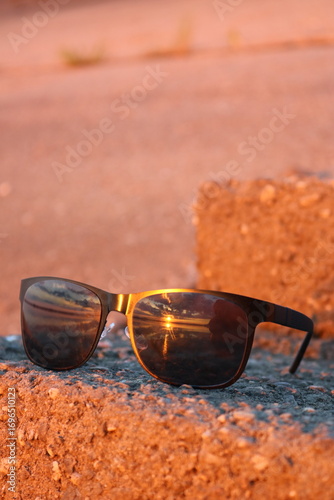 sunglasses on the beach