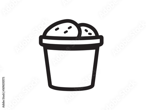 Innovative Potato Planter Icon with Clean and Minimal Vector Design