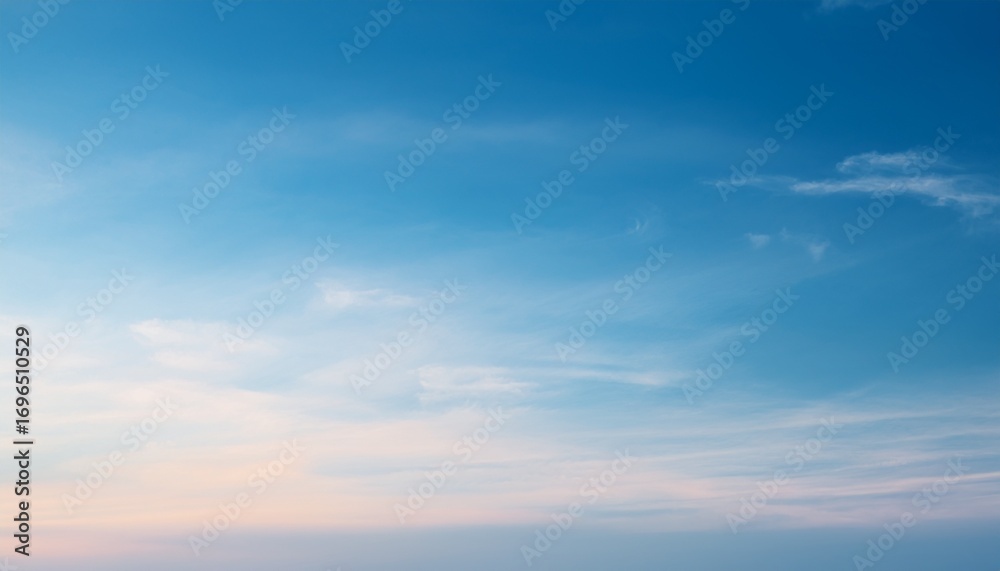 Fototapeta premium serene pastel blue sky gradient smooth ethereal color backdrop