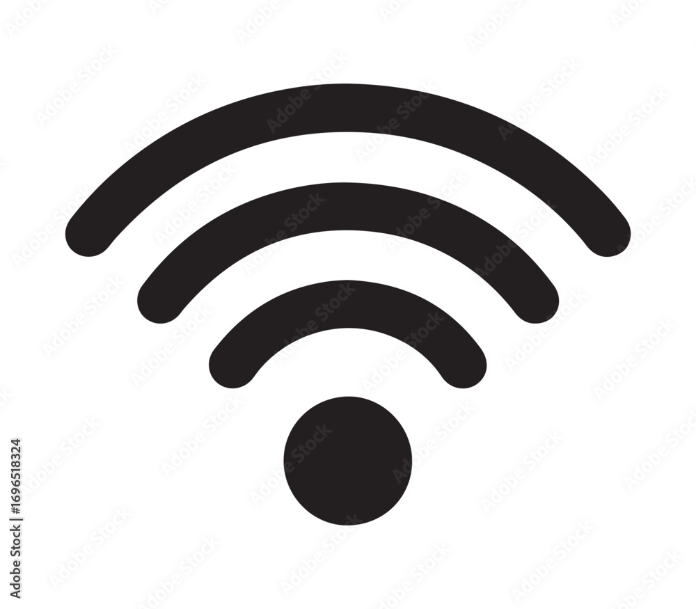 Full Strength Wi-Fi Signal Icon Full Strength Wi-Fi Signal Icon