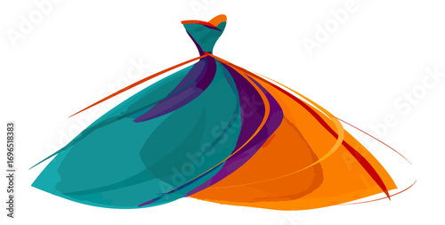 Abstract dress design