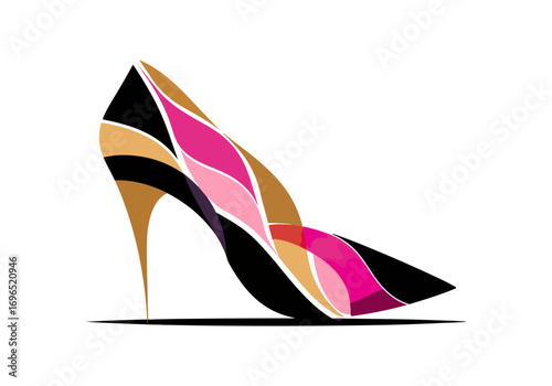 Abstract high heel design