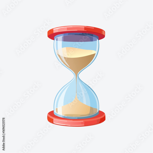 Hourglass ,sandglass timer or clock flat icon ,for apps and websites