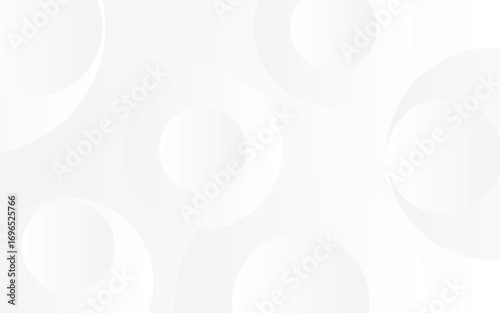 Abstract geometric background with white circles- Vector banner design-Creative white background-3d circular shape elegant background