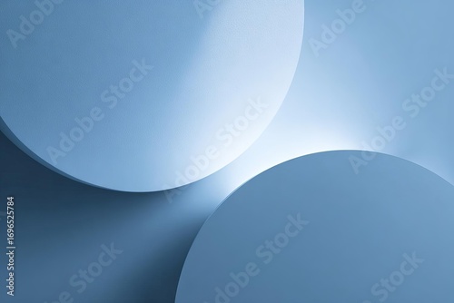 Gentle blue circles softly illuminated creating a peaceful and serene atmosphere perfect for design and artistic projects