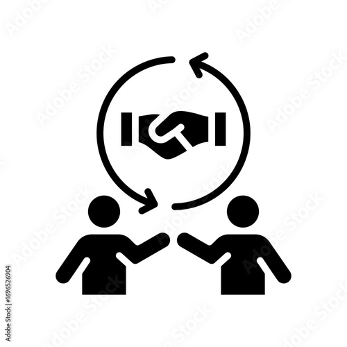 Interpersonal Relationship glyph icon