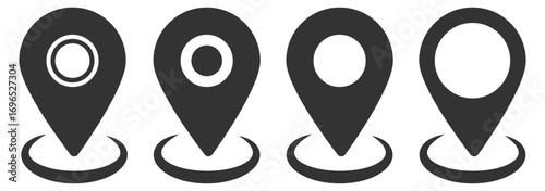 Location icon. Map pin icon set. location marker. location pin. Map pin icon vector illustration eps 10. navigation icon. Flat icon set of location and map pins. Time, Date, Address icons set. Event 