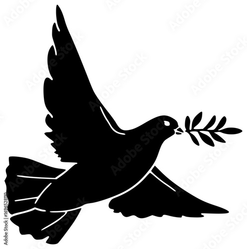 bird illustration fly silhouette dove logo animal icon pigeon outline freedom white feather peace nature wing sky hope symbol shape peaceful vector graphic background