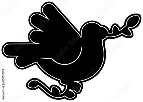 bird illustration fly silhouette dove logo animal icon pigeon outline freedom white feather peace nature wing sky hope symbol shape peaceful vector graphic background