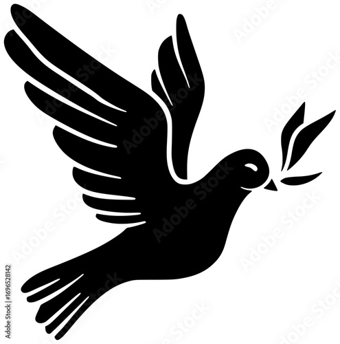 bird illustration fly silhouette dove logo animal icon pigeon outline freedom white feather peace nature wing sky hope symbol shape peaceful vector graphic background
