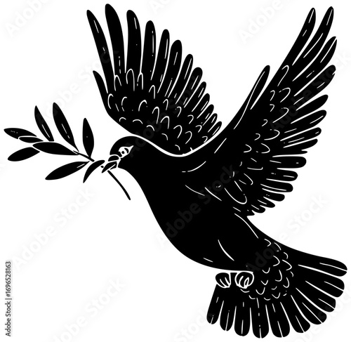 bird illustration fly silhouette dove logo animal icon pigeon outline freedom white feather peace nature wing sky hope symbol shape peaceful vector graphic background