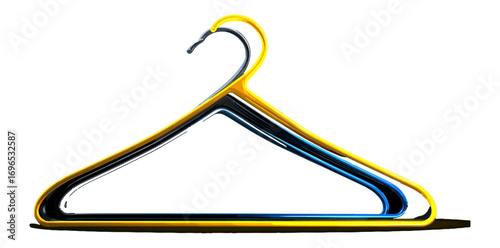 Colorful clothes hanger design