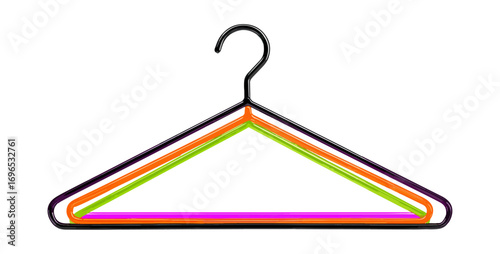 Colorful clothes hanger design