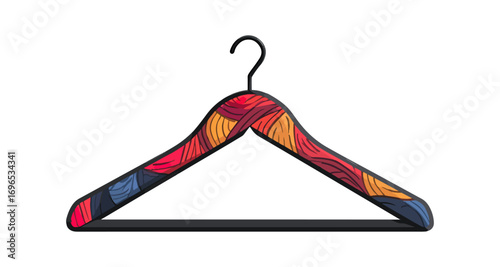 Colorful decorative clothes hanger