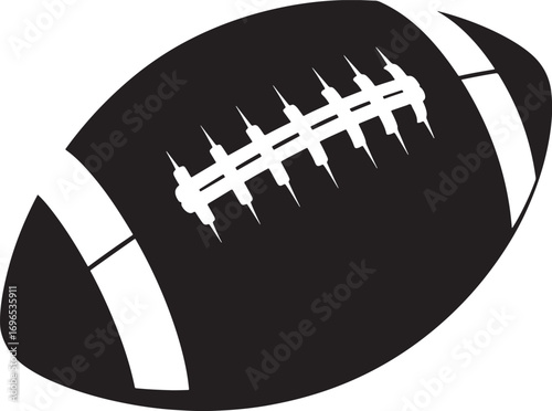 Bold and Graphic American Football Illustration for Sports and Game Day Designs