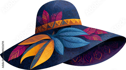 Colorful decorative hat design