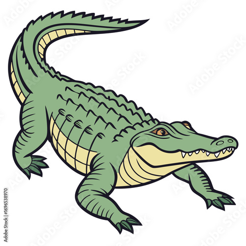 Cartoon alligator