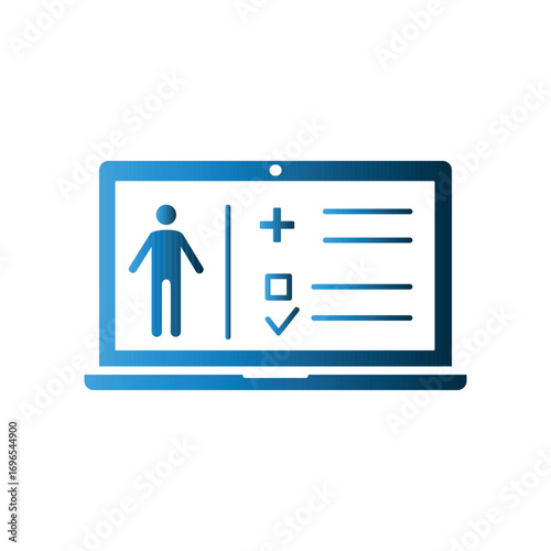 Medical Report icon template