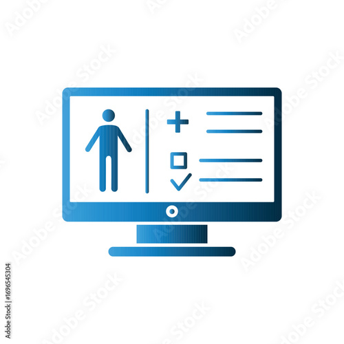 Medical Report icon template
