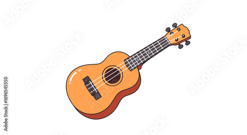 Illustration of ukulele musical instrument stringed instrument music song acoustic guitar concert stage on transparent background