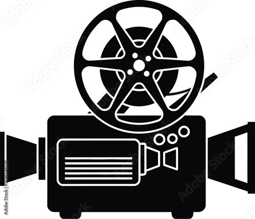 Classic film projector icon symbolizing cinema and storytelling