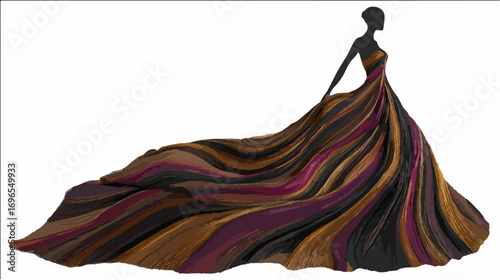 Elegant fashionable dress design