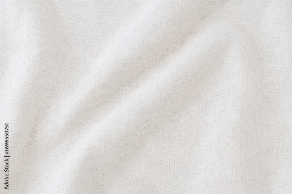 Fototapeta premium White Linen Fabric Texture with Cotton Weave Pattern