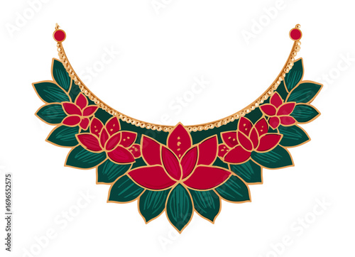Floral necklace design