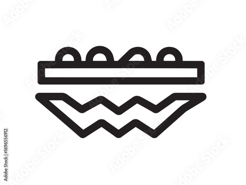 Clean Soil Conditioner Tool Icon with Elegant Minimal Vector Farming Illustration