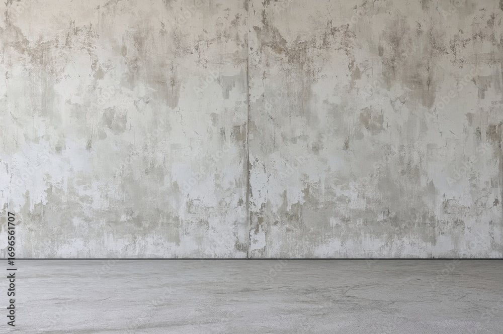 Fototapeta premium Rough concrete surface with gray textured wall and blank white area