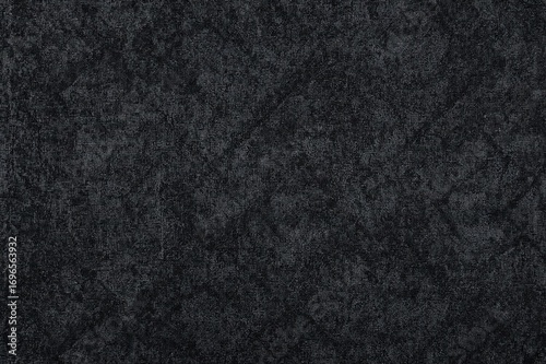 Close-up of gray traditional fabric texture, overhead perspective, full frame background for text space