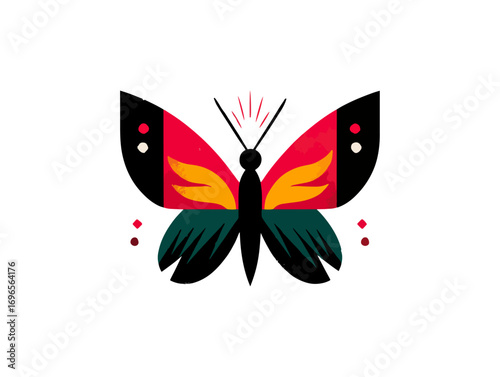 Abstract butterfly design