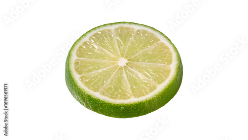 slice of lime isolated on transparent png