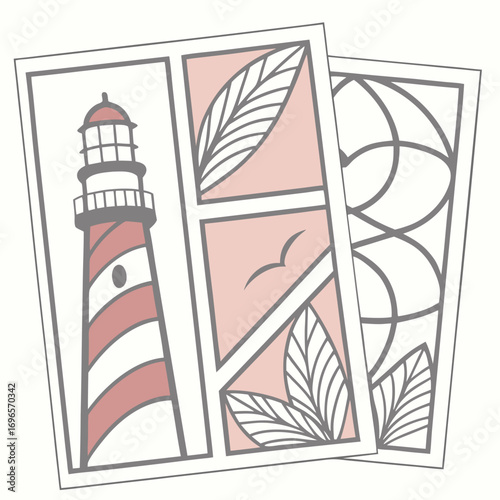 Modern Analog Paper Cutout