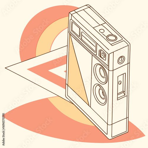 Modern Analog Paper Cutout