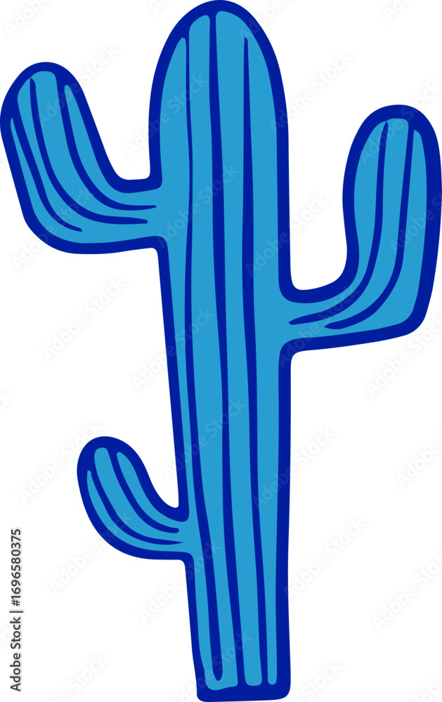 Obraz premium Hand-drawn cactus