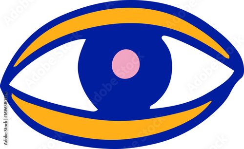Decorative Eye Doodle Graphic Element