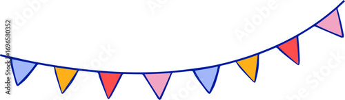 Decorative Pennant Garland.