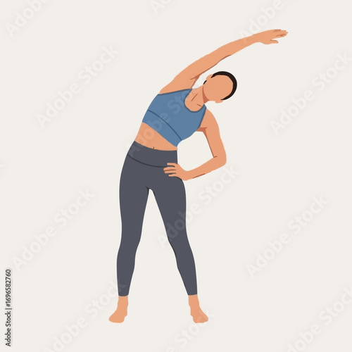 Warm up streching side body 