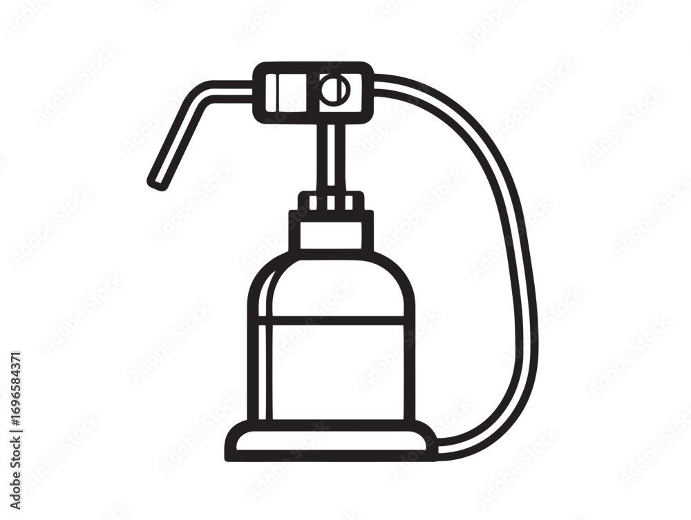 Obraz premium Professional Agricultural Sprayer Pump Icon in Clean Contemporary Vector Illustration