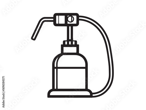 Professional Agricultural Sprayer Pump Icon in Clean Contemporary Vector Illustration