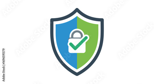 Symbolic Shield Icon Representing Approved Security and Protection System for Internet Technology Safety Assurance with Trust Checkmark 150 characters