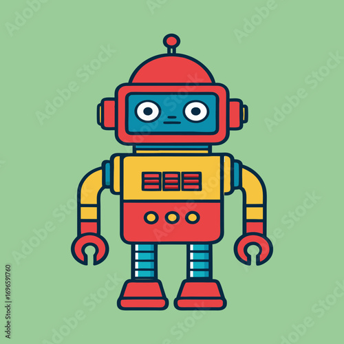 vector illustration of a robot