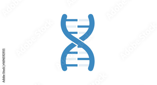 Stylized deoxyribonucleic acid illustration for scientific research and medical genetics purposes representing genetic code and hereditary