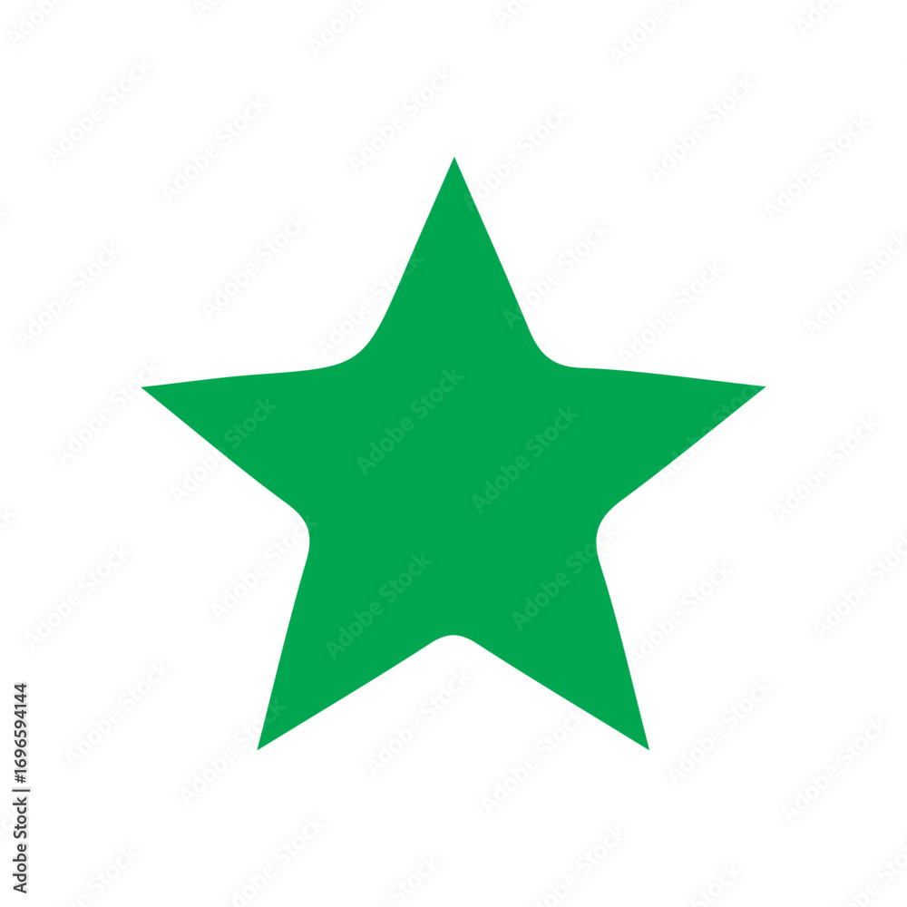 Obraz premium green star button