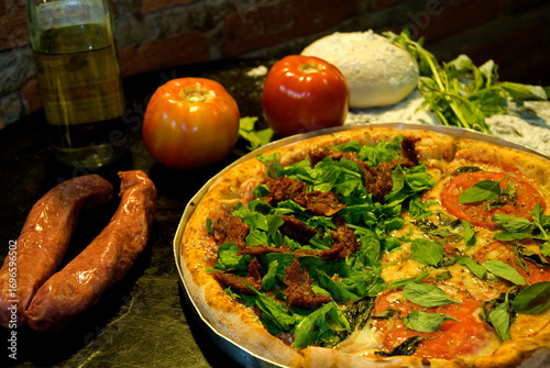 Pizza italiana, uma das comidas mais apreciadas no mundo