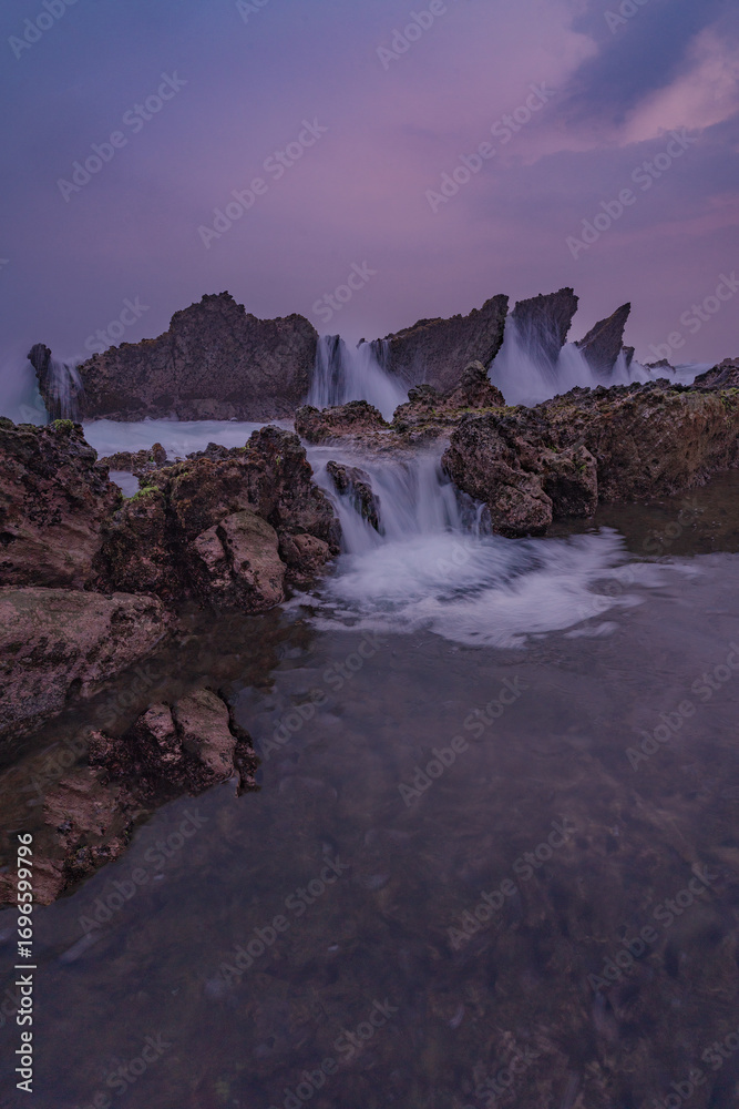 Fototapeta premium Sunset in Tanjung Layar Beach